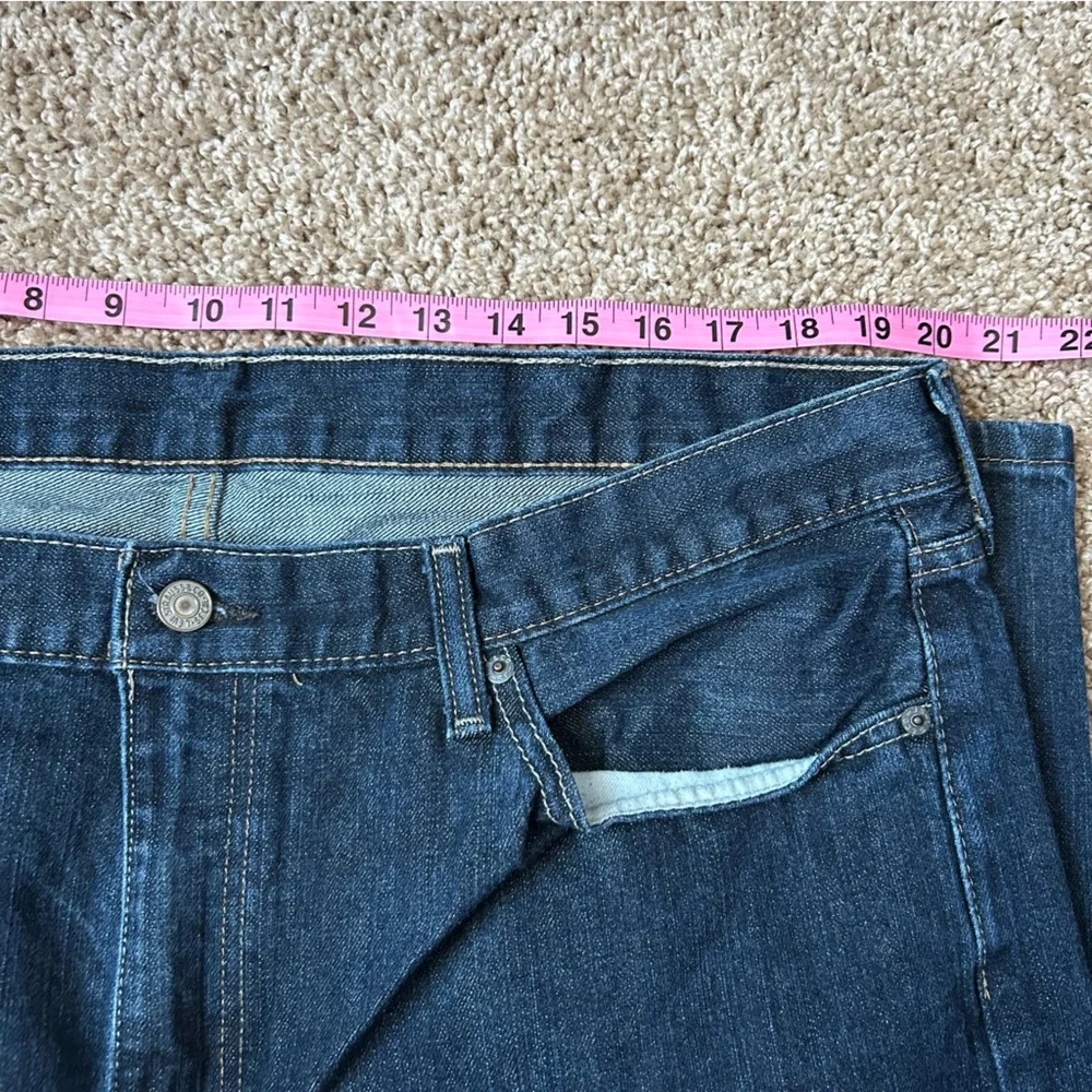 Men’s Levi’s 514 Dark Wash Denim Straight Fit Flex Jeans Size 40x32 |C59 - Picture 9 of 11